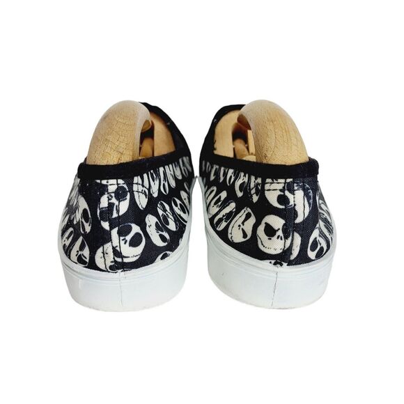 Tim Burton Nightmare Before Christmas Disney Jack Skellington Slip On Shoes - Picture 9 of 14